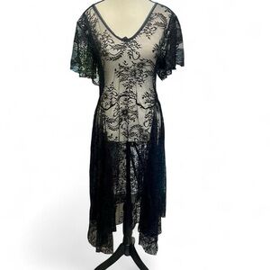 Widow Dolls Kill Black Lace Sheer Dress